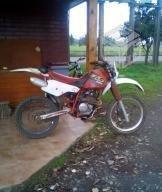 Honda xr250 con detalle