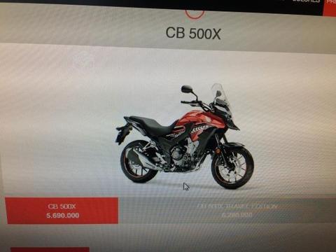 Moto cb 500 x nueva
