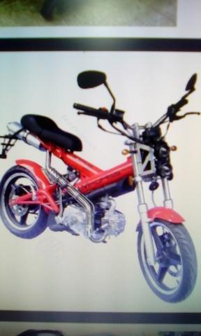 Moto sach madass 125 cc roja