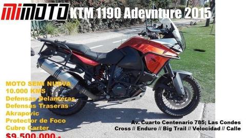 KTM 1190 Adventure 2015. CASI NUEVA