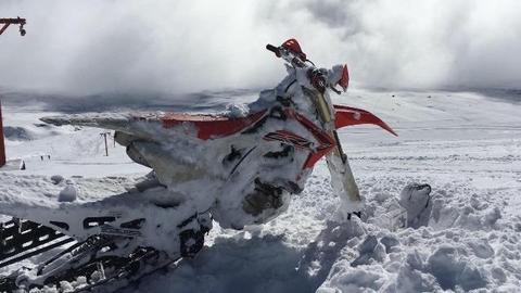 Snowbike moto de nieve honda crf 450 mototrax
