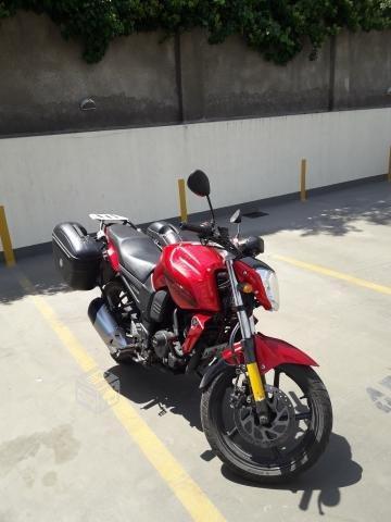 Yamaha, fzn, 2014, rojo, 150 cc
