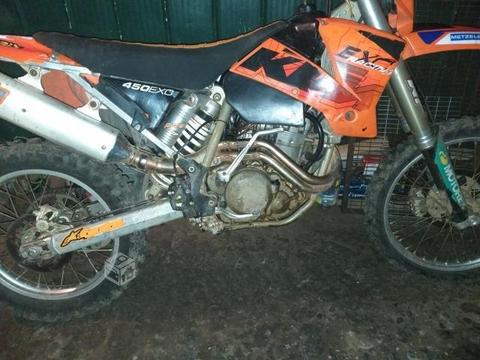 Ktm exc 450 cc para reparar