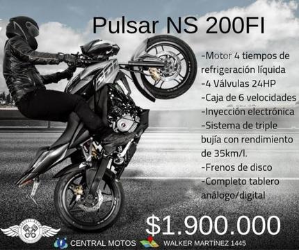 Bajaj Pulsar NS200FI 0km. 2019