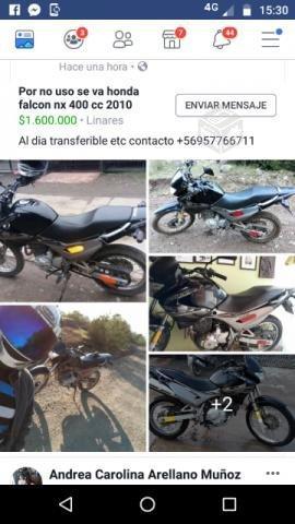 Moto honda falcón