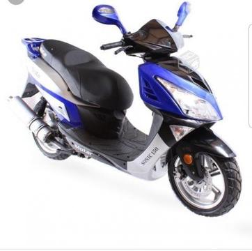 Moto scooter motar sonic 150 color azul año 2016