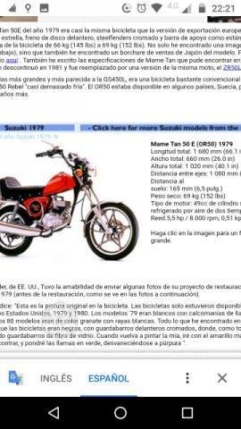 Suzuki 50 CC dos tiempos 1979