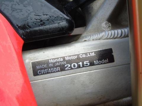 Honda crf450r año 2015