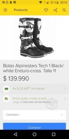 Botas Alpinestars tech1