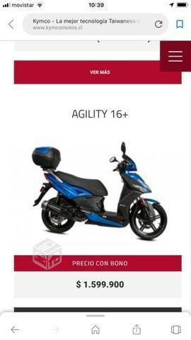 Moto Kymco Agility +16 casi nueva!