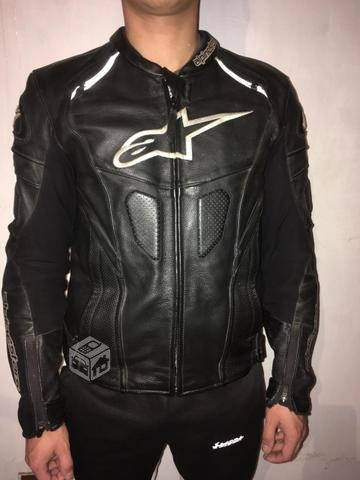 Chaqueta moto alpinestars cuero